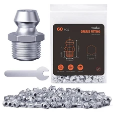 M8 Zerk Grease Fittings, Metric Grease Nipples with Straight, Grease Fittings...