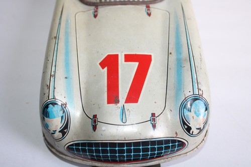 F.J FRANCE JOUET Voiture en tôle moteur à clé 1958 longueur 35 cm Réf H52 - Picture 7 of 11
