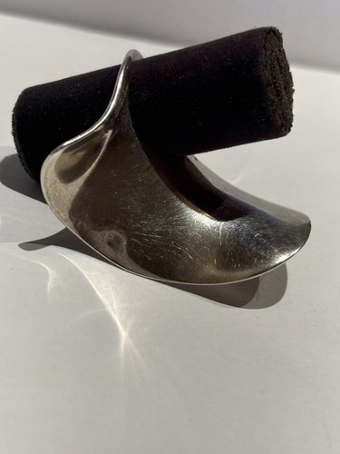 VINTAGE STERLING SILVER RING HALLMARKED TS .925 LONDON (LIONS HEAD 'O') 1949 - Picture 3 of 9
