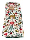 Colordrift Kitchen Towels (3) Red Green Holly Deer Birds 18 X 28 Christmas 2025