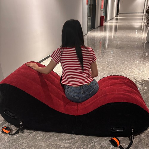 Divano Toughage Sex Arredo Gonfiabile Divano Uomo Donna Love Cuscino Letto con Polsini - Foto 4 di 44