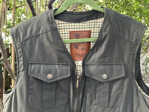Brooks Brothers Outerwear Waxed Cotton Field Vest With Millerain Lining Men’s L - Picture 3 of 16