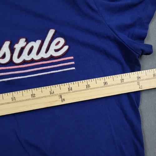 Aeropostale Shirt Youth Girls SIZE XL Short Sleeve Spell Out Pullover Blue * - Picture 7 of 14