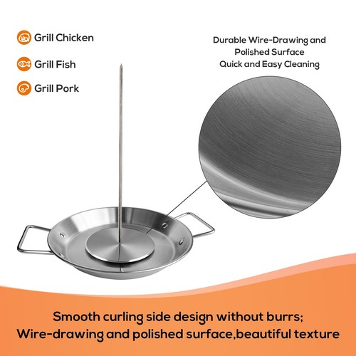 Al Pastor Skewer for Grill:Stainless Steel Vertical Stand, Brazilian Spit Sta... - Picture 7 of 9