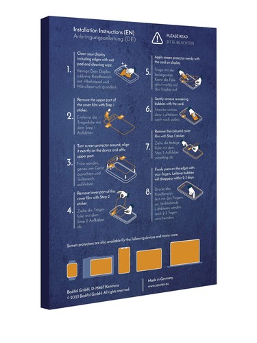 4x Full-Screen pour Zebra TC21/ TC26 Protection Ecran Incurvé Film Protecteur - Photo 8/8