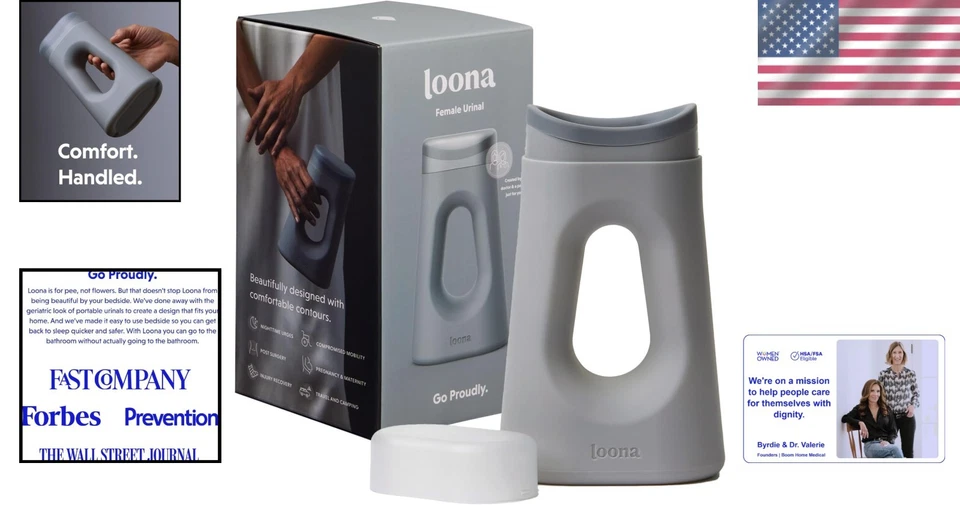 Urinario Loona para mujer - Ideal para actividades al aire libre y uso junto a la cama - 30 fl oz Foto 2 de 4