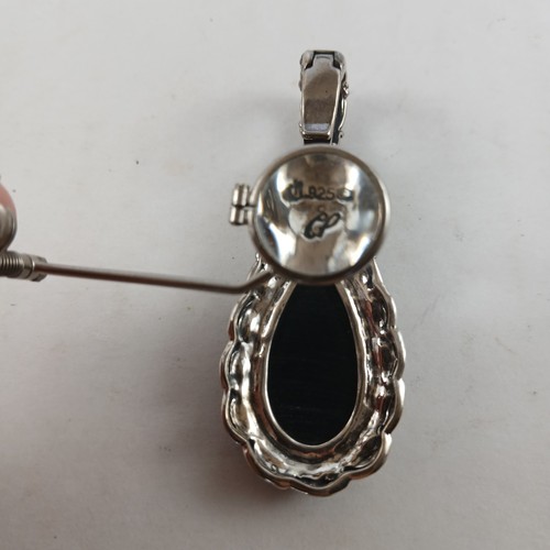Carolyn Pollack Multi-Stone Sterling Silver Pendant Relios Turquoise Malachite - Picture 7 of 14