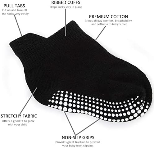 Zaples Baby Non Slip Grip Ankle Socks with Skid Soles, Toddlers - Bild 2 von 7