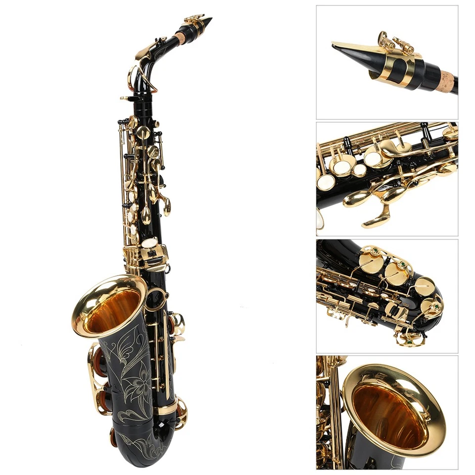 Altsaxophon E Flat Bending Tube Messing Und Elektrophorese Gold Surface Saxo CHP - Bild 2 von 4