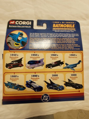 2004 Corgi Batman 1960's DC Comics Batmobile 1:43 Diecast BMBv1 WB 77301 - Picture 8 of 23