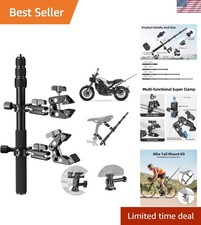 Motorcycle Mount Kit for Insta 360 X4 X5, Bike Handlebar Clamp Mounts
