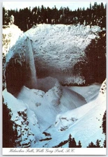 Helmcken Falls Winter View Postcard Wells Gray Park B.C. Canada