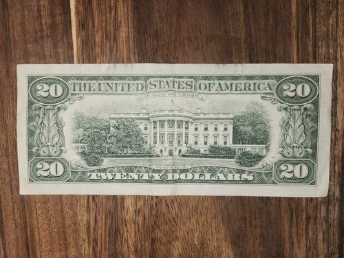 Vintage 1985 Twenty Dollar $20 Bill Federal Reserve G 21949584 E - Picture 3 of 3