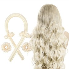 Heatless Curling Rod Headband No Heat Curls Silk Ribbon Hair Rollers Soft Wave