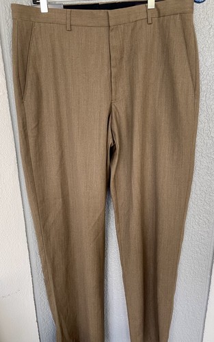 NWT-Banana Republic Dress Pants Mens 36x34 Brown Performance. * - Picture 2 of 7