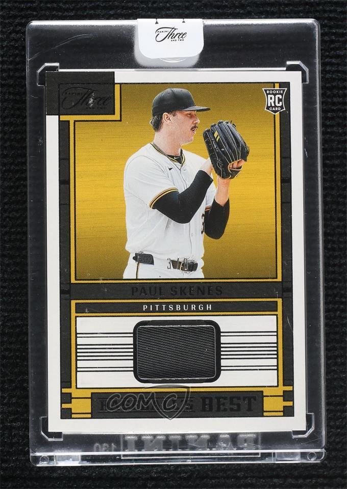 2024 Three and Two Baseball's Best Memorabilia Black /8 Paul Skenes Rookie RC