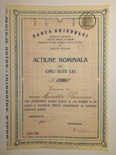 Romania Societatea Nationala de Credit Industrial share Bucharest 1000 Lei  1926