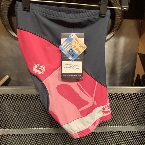 Giordana Women's Vero PRo Fit Black Pink Cycling Shorts Italy NEW w Tags - Picture 2 of 12