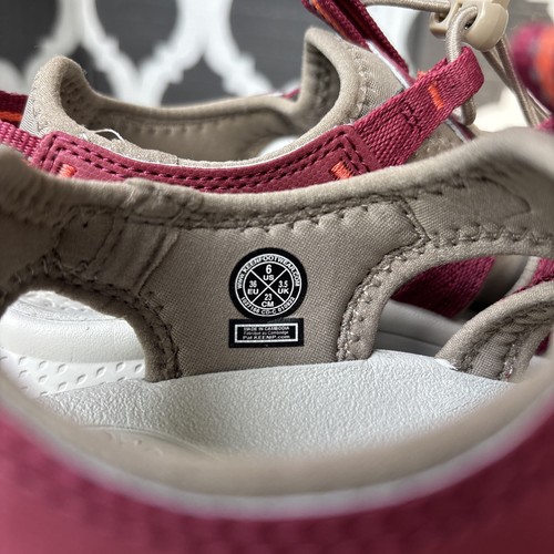 Nuovi sandali KEEN donna taglia 6 Astoria West impermeabili lavabili 1027166 Merlot - Foto 4 di 10