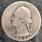 1942 Washington Quarter Silver 90% No Mint Mark Circulated