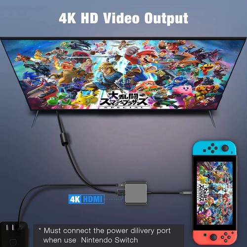 Adaptador HUB USB-C 3/6/7/8 en 1 Tipo-C MacBook/Windows Multi 3.0 4K HDMI Ethernet - Imagen 7 de 20