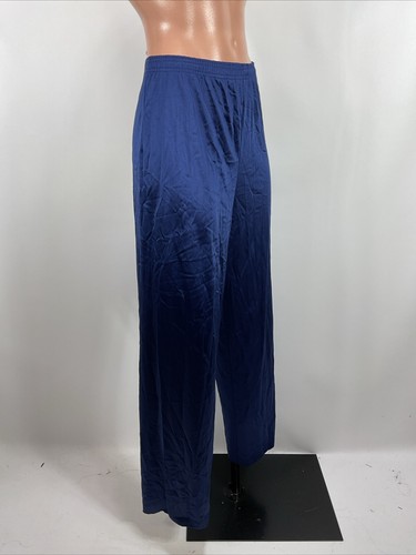 Robe Peignoir 70s VANITY FAIR VINTAGE Navy White Piping 3pc NYLON PAJAMA SET - Picture 16 of 19