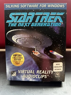 Star Trek sprechende Software für Windows VR Audio Clips PC Big Box Diskette