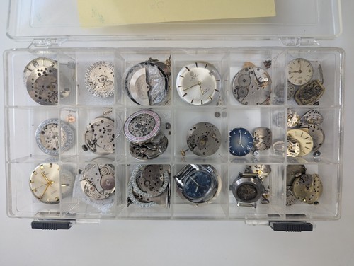 Lot of Eterna / Prism / Misc Automatic and Mechanical Watch Movement for Parts