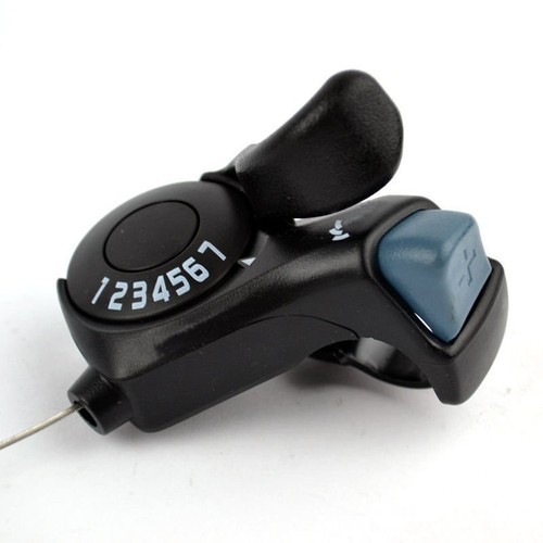 3x7 21Speed Bike Bicycle Individual Trigger Thumb Gear Shifters w/ Shift Cable - Picture 4 of 5