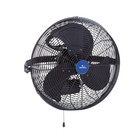 Waterproof Fan 3-Speed Wall Mount Outdoor Pull Chain Control Steel Frame 14 in.