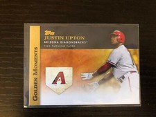 2012 TOPPS GOLDEN MOMENTS BASEBALL CARD JUSTIN UPTON #GM-24 DIAMONDBACKS