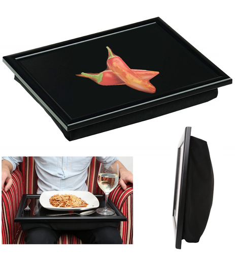 Laptrays Lap Tray TV Dinner Breakfast Bean Bag Cushioned Padded Cushion Gift New - Picture 6 of 38