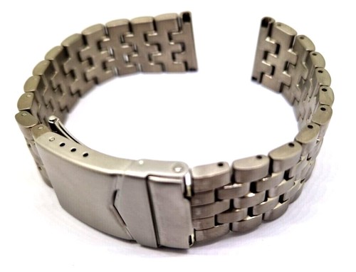 Titan Wristwatch Strap With Folding Clasp 18 20mm Matt /99 - Picture 2 of 5