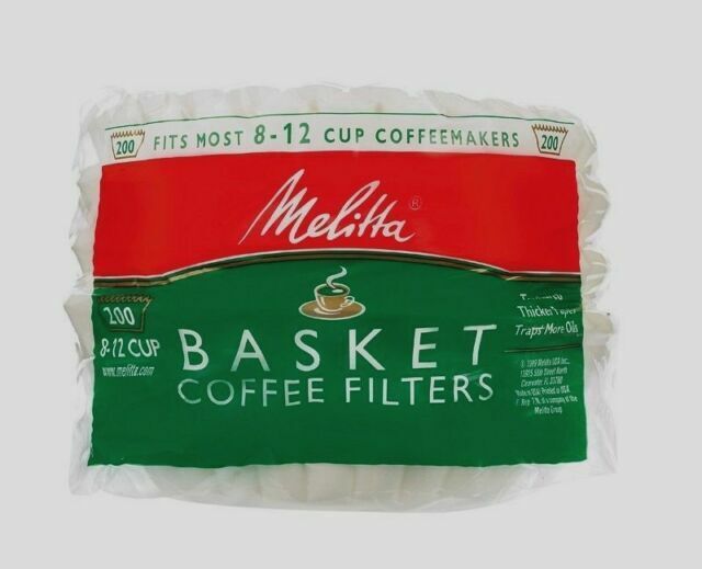 8-12 Cup Basket Coffee Filters White, 200