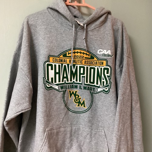 New Blue 84 Sweatshirt Size XL William & Mary CAA 2022 Football Long Sleeve Gray - Picture 12 of 15