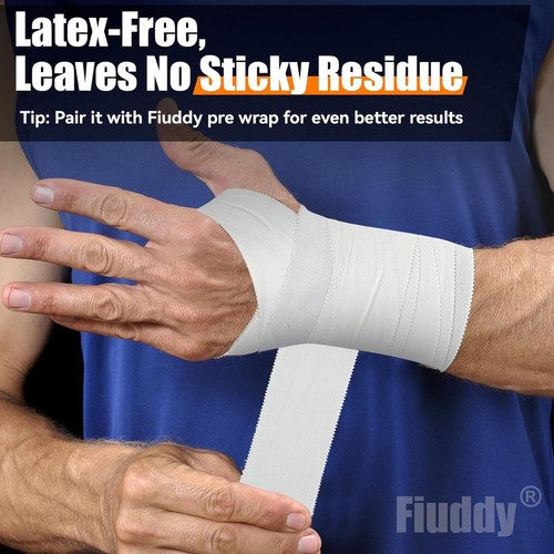 Professional 6 Pack White Athletic Sports Tape - 1.5 Inch × 30 Feet Per Roll | T - Picture 4 of 7