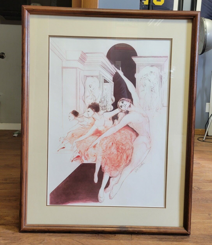 G.H. Rothe "PRACTICE" Artist Signed Lithograph Framed & Matted 25"x32" - Picture 5 of 8