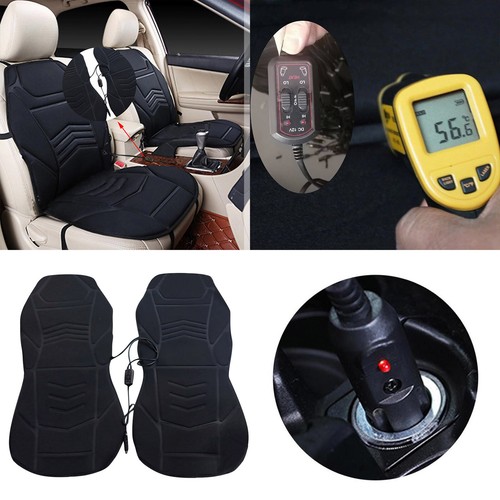 Car Heated Seat Cover Soft Breathable Cushion Warmer Heating Warming Pad Cover - Picture 3 of 22