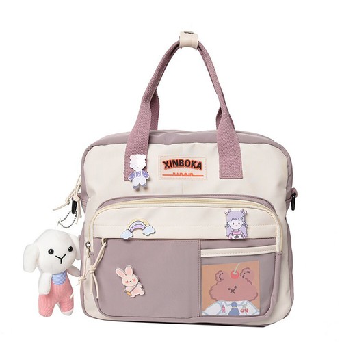 Mochila de hombro para niña Kawaii insignias de estudiante japonés bolsa escolar bolsos bandolera - Imagen 21 de 35