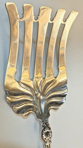 Bailey Banks & Biddle - Diseño Floral Art Nouveau Antiguo - Plata de Ley - Imagen 11 de 14