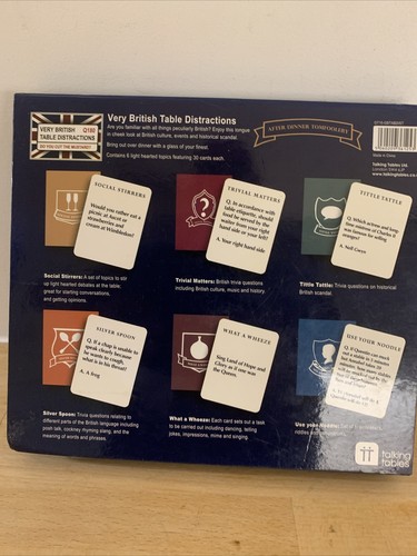 Very British Table Distractions Board Game - Picture 2 of 10