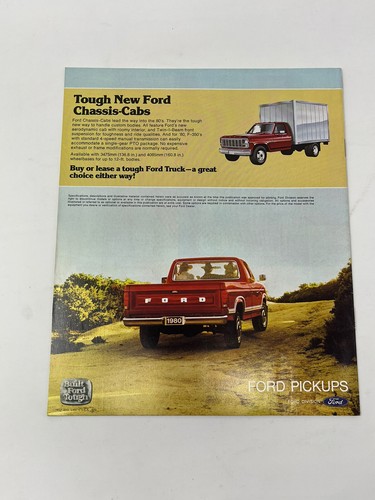 1980 Ford Pickup Vintage Car Truck Original Sales Brochure Good Condition - Picture 2 of 11