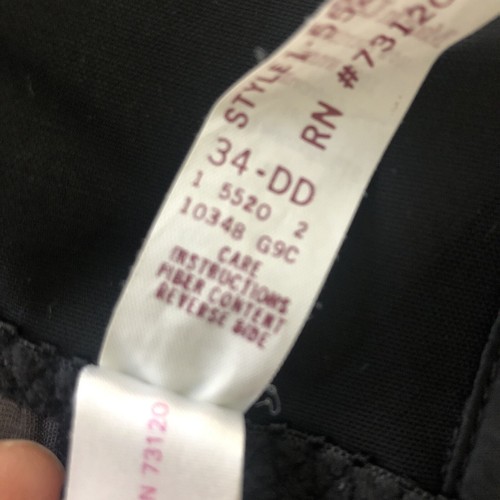 Vintage Fredericks of Hollywood Babydoll transparent Nachthemd Dessous 34 DD Frontverschluss - Bild 6 von 9