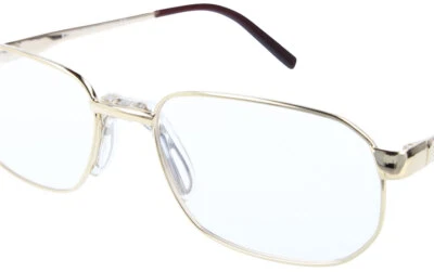 NASENFAHRRAD24 Metall-Fernbrille / Ersatzbrille GÜNTHER mit Sattelsteg kurzsichtig bis -4,00dpt