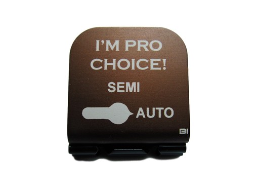 I'm Pro Choice mit AR-15 Wahlschalter Laser geätzt Aluminium Hut Clip Krempe-it - Bild 2 von 11