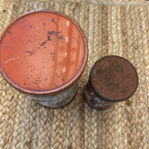 2- Vintage Calumet Backpulver Dosen Blech eine große eine kleine - Bild 3 von 9