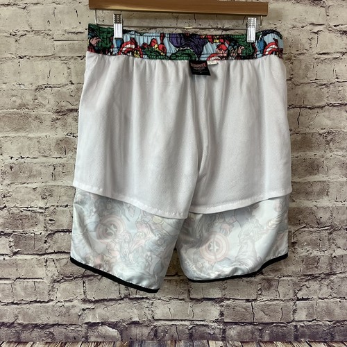 Marvel Mens Super Heros Iron Man Hulk Captain America Swim Trunks Size Medium - Picture 10 of 12