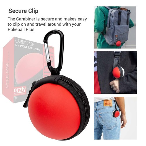 Funda Nintendo Switch, bolsa Pokeball y cargador Poke para Poke Ball Plus de Orzly - Imagen 9 de 10