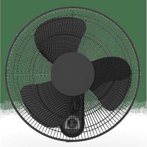 3 Speed 16 Inch Oscillating Wall Mount Fan Industrial Durable Indoor Cooling New - Picture 4 of 7