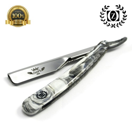 Cuchillo Plegable Garganta Corte Recto NAVAJA Barbero Navaja Rasoirs + 10 Hojas GRATIS - Imagen 3 de 3